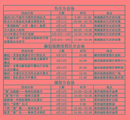 泼水节西双版纳时间2023_西双版纳泼水节时间2024_西双版纳泼水节时间是哪几天